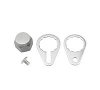 AWJUWHBJ Mulinelli da pesca Coperture per dadi a vite e viti di bloccaggio della piastra di ricambio per maniglia sinistra/destra coperture per dadi per baitcasting set di bloccaggio maniglia sinistra