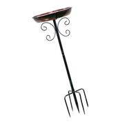 AWJUWHBJ Robusto palo del bagno dell'uccello del ferro con facile installazione per i decori all'aperto nei giardini e dell'iarda della stazione di alimentazione degli uccelli del metallo