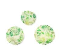 AWJUWHBJ Set di 3 coperture per ciotole in cera d'api, in tessuto di cotone, protezioni per alimenti, per la fermentazione e la preparazione dei pasti, cere d'api naturali