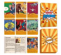 AWKAEIN Carte Oracle Retro Comic con significati su di loro, guida a colori da 100 pagine inclusa, 400 g/m², cartoncino spesso, per Karma, fiamme gemelle, letture di amore e vita, amicizia