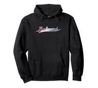 Awkward Patriotic Red White Blue American Distressed Felpa con Cappuccio
