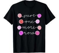 AWMZGMZ00 Calligraphy Hobby Crochet & Knitting Gift Idea One More Row Unisex T-Shirt Black XXL