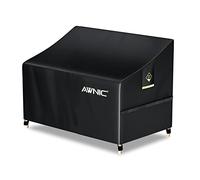 AWNIC Copertura per Panca da Giardino Impermeabile 2 Posti Resistente Agli Strappi e ai Raggi UV Copertura Divano Esterno 420D Poliestere 134x70x60/88 cm
