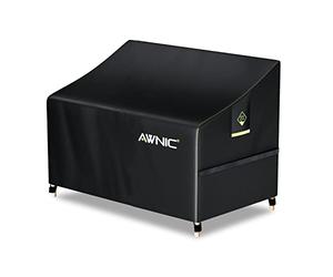 AWNIC Copertura per Panca da Giardino Impermeabile 2 Posti Resistente Agli Strappi e ai Raggi UV Copertura Divano Esterno 420D Poliestere 134x70x60/88 cm