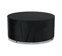 AWNIC Copertura Tavolo Esterno Impermeabile, Resistente ai Raggi UV Resistente allo Strappo Copertura per Mobili da Giardino, Telo Oxford Telo Copri Tavolo Esterno Ø190x71 cm