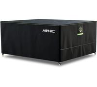 AWNIC Copertura Tavolo Esterno Impermeabile, Resistente ai Raggi UV Resistente allo Strappo Copertura per Mobili da Giardino, 420D Poliestere Telo Copri Tavolo Esterno 150x90x71cm