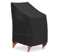 AWNIC Coprisedie da Esterno Impermeabile, 600D Resistente Oxford Tessuto Coprisedie da Giardino Impilabili con Sfiato per Sedie Impermeabile Resistente allo Strappo Antivento Anti-UV, 65x75x120/85cm