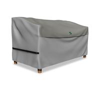 AWNIC Telo Copridivano 3 Posti da Esterno Impermeabile, Copertura per mobili da Giardino in Tessuto Ripstop, Antivento Copertura Divano Esterno da Giardino, Grigio 220x85x61/71cm