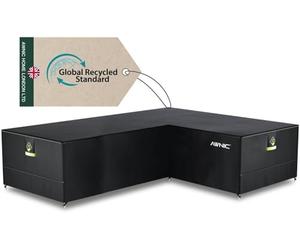 AWNIC Telo Copridivano Esterno, Telo Arredo Divano da Giardino 1 Posti 2 Posti 3 Posti Impermeabile Resistente allo Strappo (420D Poliestere, 270(SINISTRA) x215(destra) x85x71cm)