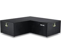 AWNIC Telo Copridivano Lounge a Forma di V da Esterno Impermeabile, Resistente ai Raggi UV e agli Strappi Copertura Divano Esterno da Giardino 420D Poliestere 215x215x85x71cm