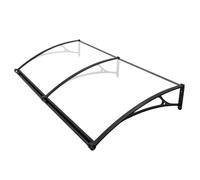 Awning for Door Entrance | Ingresso porta con pannello laterale | Fissaggio sulla porta con supporto in lega di alluminio, bordo in policarbonato, protezione UV da pioggia e neve per