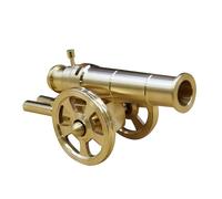 AwnsIMfreien Cannone, Mini Cannone, Simulazione Mini Giallo Che Spara, Ottone Riutilizzabile da 5, 5x2, 8 Pollici per la Decorazione della Tavola del Soggiorno di Inaugurazione della Casa, Che Spara