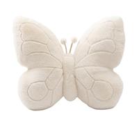 AwnsIMfreien Cuscino decorativo a farfalla, graziosi cuscini decorativi - Morbido cuscino decorativo in velluto di visone europeo per divano, letto, auto |.Bianco, Farfalla