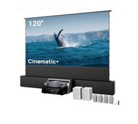 AWOL Aetherion Max Proiettore Ultra Corta Distanza 4K 3D + Schermo da Pavimento ALR Motorizzato 120" + Supporto Universale per Proiettore UST 120" + ThunderBeat 4.2.2 Sistema