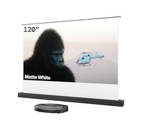 AWOL VISION Aetherion Pro + Schermo a pavimento da 120 pollici - Proiettore ultra corta distanza con laser RGB triplo, 4K UHD HDR10+, Dolby Vision e Atmos, ideale per home theater e gaming