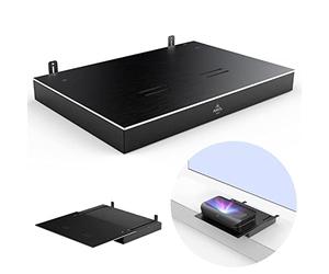 AWOL Vision IC-A150 Vassoio di scorrimento motorizzato per proiettore a ottica ultra corta (UST), si estende fino a un'immagine di 150", Design a vassoio retrattile