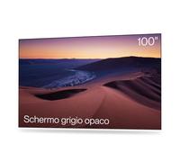 AWOL VISION Proiettore da 100 pollici grigio con cornice sottile per proiezione home theater, supporto 4K/8K, HDR e attivo 3D, formato 16:9, proiettore su tela per home theater e presentazioni in