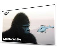 AWOL VISION Proiettore da 150 pollici, grigio con cornice sottile per proiezione home theater, supporto 4K/8K, HDR e attivo 3D, formato 16:9, per home theater e presentazioni in ufficio