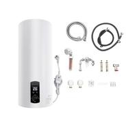 awolsrgiop Caldaia ad acqua calda da 100 l, serbatoio elettrico da 2000 W, scaldabagno verticale con indicatore di temperatura a LED, regolabile da 25 a 75 °C, IPX4, per bagno, cucina, roulotte