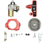 Awolsrgiop Kit di Avviamento Elettrico per Honda GX160 5,5 CV GX200 6,5 CV - Volano Starter Motore, Interruttore a Chiave per Motori e Generatori Con Magnete di Avviamento