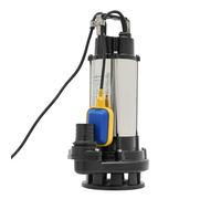awolsrgiop Pompa per acqua sporca GS 1500 W, 2850 giri/min, altezza massima 30 m, pompa sommersa con tubo, pompa fecale con dispositivo di taglio, interruttore galleggiante