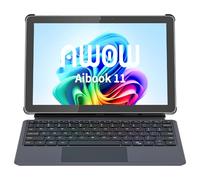AWOW AIBOOK 11 10.1 Pollici Wi-11 Tablet PC con Tastiera - Gen12 N100, 12 GB LPDDR5 RAM, SSD PCIe da 256 GB, FHD Touch screen, Dual Band WiFi, USB-C, HDMI, fotocamera 8 MP, Tedesco (2 in 1 Laptop