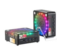 AWOW Mini PC da gioco con AMD Ryzen 7 7840HS (8 core, fino a 5,1 GHz), 32 GB DDR5, SSD PCIe 4.0 da 1 TB, grafica Radeon 780M, display 4K, funzionamento silenzioso, WiFi 6, BT 5.2, Dual 2.5G LAN