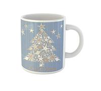 Awowee Tazza da caffè con albero di Natale tropicale del sud, 325 ml, tazza da tè in ceramica, regalo o souvenir per familiari, amici e colleghi