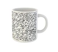 Awowee Tazza da caffè con motivo Shakespeare William, scritta a mano, scrittura, scrittura, scrittura, letteratura, 325 ml, in ceramica, idea regalo o souvenir per familiari, amici e colleghi