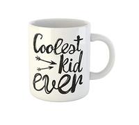 Awowee Tazza da caffè con scritta "Arrows and Coolest Kid Ever Childish Home Inspiration", tazza da tè in ceramica, 325 ml, ottima idea regalo o souvenir per familiari, amici e colleghi