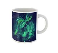 Awowee Tazza da caffè con struttura del DNA genico su test scientifici biotecnologie biochimica biologia, tazza da tè in ceramica da 325 ml, ottima idea regalo o souvenir per familiari, amici e
