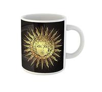 Awowee Tazza da caffè con volto antico sole del dio greco e romano, 325 ml, tazza da tè in ceramica, ottima idea regalo o souvenir per familiari, amici e colleghi