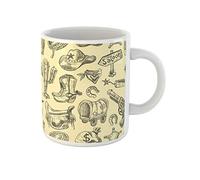 Awowee Tazza da caffè Farm Wild West Cowboy Stuff Vintage America American Arizona 325 ml tazza da tè in ceramica miglior regalo o souvenir per familiari, amici e colleghi