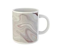 Awowee Tazza da caffè marrone chiaro architettura marmo inchiostro colorato modello astratto acquerello 325 ml tazza da tè in ceramica miglior regalo o souvenir per familiari, amici e colleghi