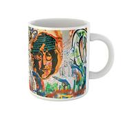 Awowee Tazza da caffè Praga Repubblica Ceca 10 ottobre Famous Place in the 325 ml tazza da tè in ceramica miglior regalo o souvenir per familiari, amici e colleghi