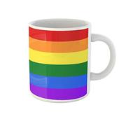 Awowee Tazza da caffè Pride Gay Flag Lgbt segno cultura simbolo arcobaleno amore 325 ml tazza da tè in ceramica miglior regalo o souvenir per familiari, amici e colleghi