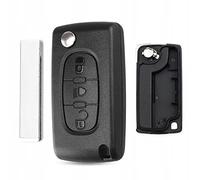AWPARTS - Guscio chiave auto - Custodia per chiave - Custodia telecomando per auto - Custodia per chiave auto compatibile con Peugeot 207, Peugeot 307, Citroen C2, C3, C4