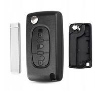 AWPARTS - Guscio chiave auto - Guscio chiave radio - Auto telecomando alloggiamento chiave auto compatibile con Peugeot 207, 307 e Citroen C2, C3, C4