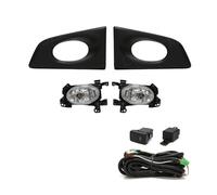 Awqmx Fendinebbia Auto Per Fit Per Jazz Per G Type 2008-2010 Gruppo Fendinebbia Per Auto Con Interruttore Cavi LHD/RHD 2 Pezzi(LHD Halogen)