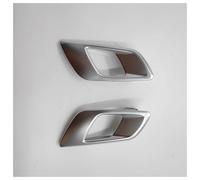 Awqmx Maniglie Interne Portiere Auto Per Ford Per Ranger Per Everest 2015-2021 Maniglia Interna Per Porta Cromata Argento Maniglie Interne Portiere Auto Sostituzione(Silver L and R 2pcs)