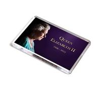 AWS Magnete Regina Elisabetta II calamita in pvc rigido Queen Elizabeth fridge MAGNET da frigo in plastica dura Inghilterra her majesty Regno Unito