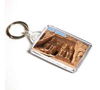 AWS Portachiavi Abu Simbel Egitto Souvenir Egypt Abu Simbal Key Ring in PVC faraoni