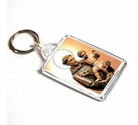 AWS Portachiavi Santino Sant'Antonio da Padova Key Ring in PVC Immaginetta Santo Antonio