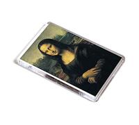 AWS Quadro Calamita in PVC La Gioconda Monna Lisa di Leonardo da Vinci Magnete Frigo frigor Souvenir Fridge Magnet Magnete da frigo in plastica Dura con Immagine Fotografica calamita in PVC Rigido