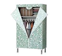 AWSAD Armadio in Tessuto Durevole Cassettiera Plastica Super Portante Panno Oxford Ispessito Armadio in Tessuto con Cerniera Usato per Camera da Letto Stanza in Affitto (Color : 82X165X45cm A)