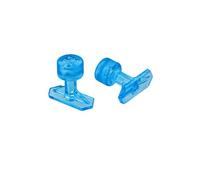 AWSPLASTIC Storm Tabs Ventose Levabolli Esagonali 10x25 mm Dead Center PDR Estrattore Rimozione Amaccature Senza Verniciatura per Grandine Gibolli (Confezione 5 Pezzi Crystal) E1025DCY