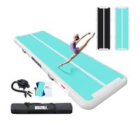 AWSUM Air Track Airtrack Turn Matte 5 m Gonfiabile Outdoor Accessori per la casa Airfloor con borsa per il trasporto pompa ad aria elettrica Ginnastica Tumbling Fitness Matte 10 cm tappetino sportivo