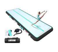 AWSUM Airtrack Air Track Turn Matte 5 m Gonfiabile Outdoor Accessori Casa Airfloor con Borsa per il trasporto Pompa ad aria elettrica Ginnastica Tumbling Fitness 20 cm Tappetino da allenamento