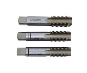 AWTOOLS MASCHIO PER FILETTATURA M2 HSS M22x2.50 SET DA 3 PEZZI.