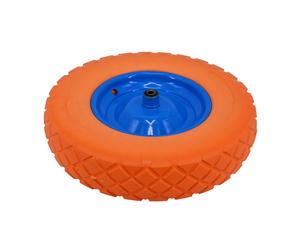 AWTOOLS RUOTA PNEUMATICA IN SCHIUMA 400, CERCHIO IN METALLO, CUSCINETTO + ASSE
